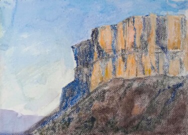 Landscape: Morning Mountain Schilderij getiteld "Landscape: Morning…" door Aliona F, Origineel Kunstwerk, Pastel