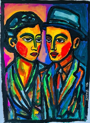 Peinture intitulée "CONFUSION III" par Frédérick Meunier, Œuvre d'art originale, Acrylique