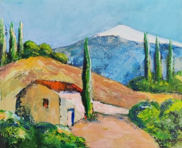 Sous le regard du Ventoux 绘画 标题为“Sous le regard du V…” 由Marie Therese Combe, 原创艺术品, 丙烯 安装在木质担架架上