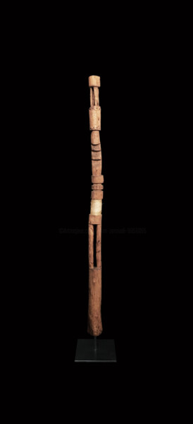 Sculpture intitulée "Soul 4" par Akim Zerouali, Œuvre d'art originale, Bois