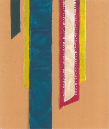 Blue Fall Three Σχέδιο με τίτλο "Blue Fall Three" από Kristine Facchetti, Αυθεντικά έργα τέχνης, Παστέλ