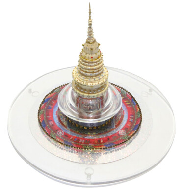 Kalachakra Stupa Design titled "Kalachakra Stupa" by Anatolii Zhamoido, Original Artwork, Jewelry
