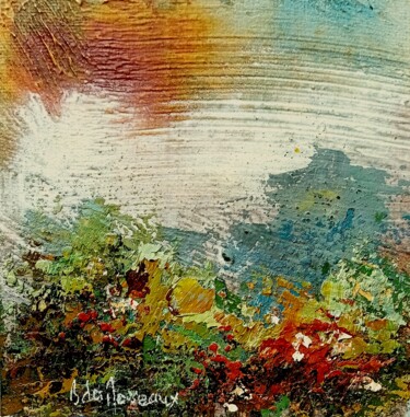 绘画 标题为“Paysage Imaginaire…” 由Bernard Des Roseaux, 原创艺术品, 油 安装在木板上