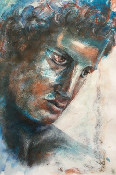 绘画 标题为“Homage Antiquity 5” 由Elaine Wilday, 原创艺术品, 彩画