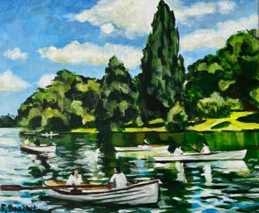 Peinture intitulée "Bois de Boulogne, m…" par Pascal Brachet, Œuvre d'art originale, Acrylique