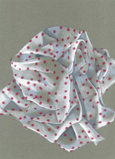 Рисунок под названием "Kerchief One" - Kristine Facchetti, Подлинное произведение искусства, Пастель