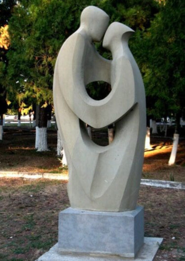 Sculpture titled "Love" by Irodion Gvelesiani, Original Artwork, Stone