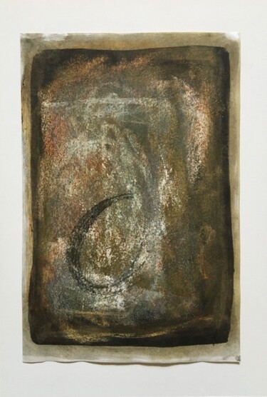 Dibujo titulada "Flux 1" por Elaine Wilday, Obra de arte original, Témpera