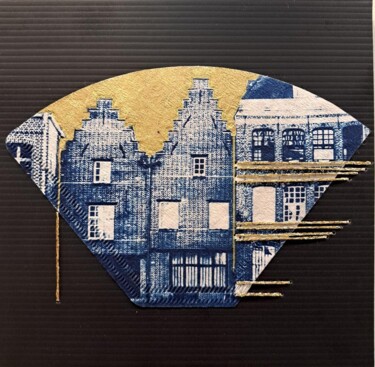 제목이 "maisons flamandes"인 사진 Liberty로, 원작, 시아노타입