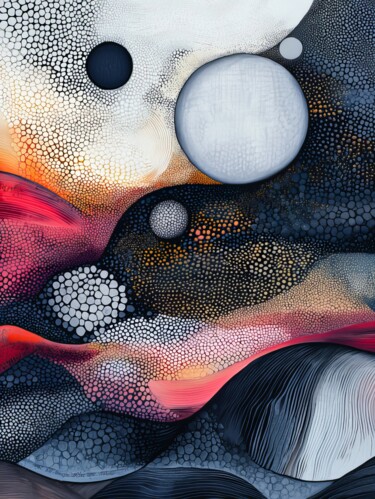 제목이 "Celestial Tapestry"인 디지털 아트 Amanda Moore로, 원작, AI 생성 이미지