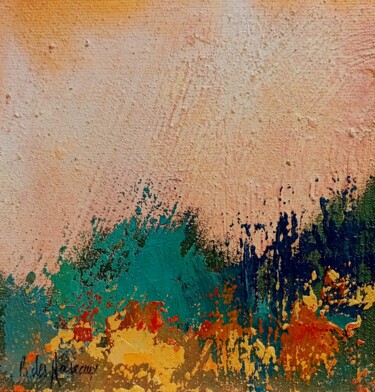 绘画 标题为“Paysage Imaginaire…” 由Bernard Des Roseaux, 原创艺术品, 油 安装在木板上