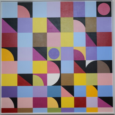 Painting titled "Alternance" by Eloi Camus, Original Artwork, Acrylic Mounted on Wood Panel