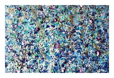 "Cascade de Pierres…" başlıklı Tablo Myriam Carbonnier tarafından, Orijinal sanat, Akrilik Ahşap Sedye çerçevesi üzerine mon…