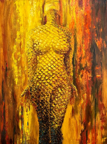 제목이 "“Healing” abstracti…"인 미술작품 Tatyana Nefedova로, 원작, 기름 나무 들것 프레임에 장착됨