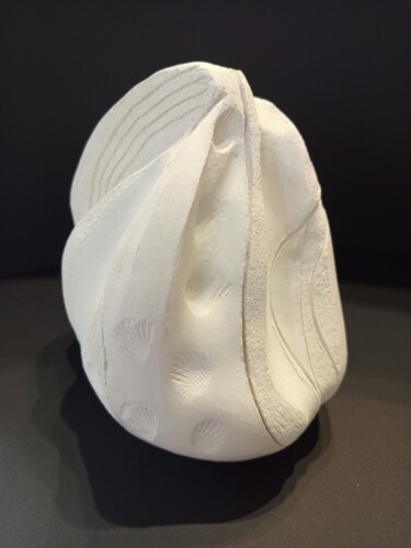 Sculpture titled "Equilibre géometriq…" by Dominique Jolivet, Original Artwork, Ceramics