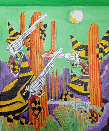 Peinture intitulée "Les Chalton - Réarm…" par Jsroosenys, Œuvre d'art originale, Acrylique Monté sur Châssis en bois