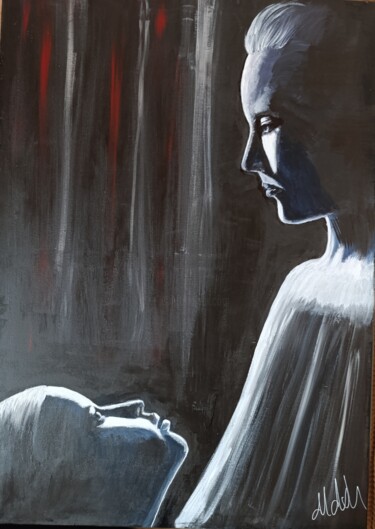Painting titled "My Mother Myself" by Mia Ikigai, Original Artwork, Acrylic