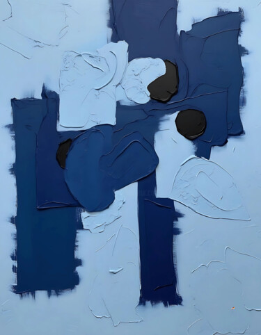 LAYERS OF DEEP BLUE Digital Arts titled "LAYERS OF DEEP BLUE" by Umur Hozatli, Original Artwork, 3D Modeling