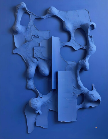 BLUE RITUALS Digital Arts titled "BLUE RITUALS" by Umur Hozatli, Original Artwork, 3D Modeling