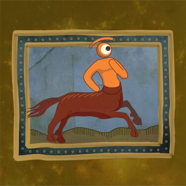 bestiario centaurojo rem Digitale Kunst getiteld "bestiario centauroj…" door Ojolo - Abel García, Origineel Kunstwerk, 2D Digital Work