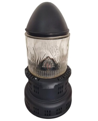 Sculpture titled "Black Rocket" by Calavera Estudio Dgo Mx, Original Artwork, Metals