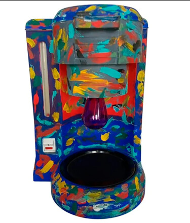 Sculpture titled "Colors Coffee" by Calavera Estudio Dgo Mx, Original Artwork, Plastic