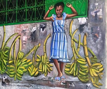 "PLATANOS MADUROS" başlıklı Tablo Ana Candioti tarafından, Orijinal sanat, Akrilik