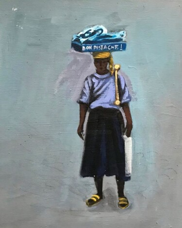 Pittura intitolato "PISTACHE" da Ana Candioti, Opera d'arte originale, Acrilico