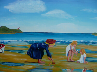 "Beach Treasures" başlıklı Tablo Anthony Dunphy tarafından, Orijinal sanat, Akrilik