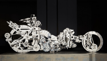 Rzeźba zatytułowany „Mechanical Trooper－…” autorstwa Hang Xia, Oryginalna praca, Stal nierdzewna