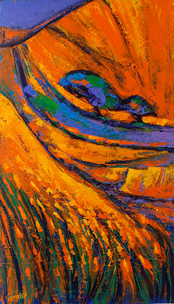 The Beautiful Fortune Trees artwork "The Beautiful Fortu…" başlıklı Tablo Artist Gurdish Pannu Punjabi Painting Gallery tarafından, Orijinal sanat, Akrilik