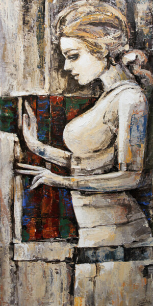 Peinture intitulée "Just An Essence- Ro…" par Artist Gurdish Pannu Punjabi Painting Gallery, Œuvre d'art originale, Acrylique