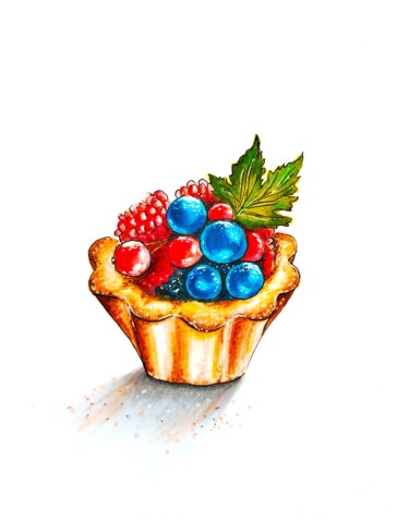 图画 标题为“Berry Fantasy” 由Iren Solo, 原创艺术品, 标记