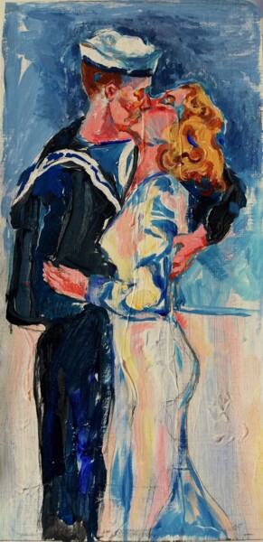 Pittura intitolato "Sailor's Love" da Jelena Djokic, Opera d'arte originale, Acrilico
