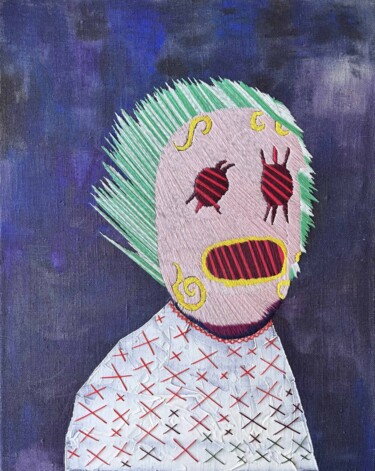 「What vibrates in th…」というタイトルの絵画 Maria Laptevaによって, オリジナルのアートワーク, 刺繍
