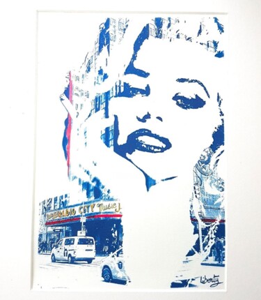 제목이 "marilyn"인 사진 Liberty로, 원작, 시아노타입