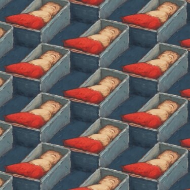 Digitale Kunst getiteld "plush matrix" door Irina Egorova, Origineel Kunstwerk, 2D Digital Work