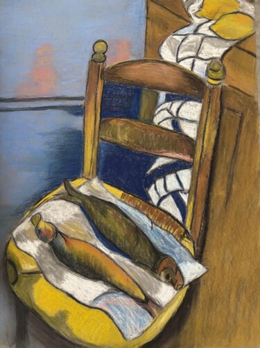 "Image 11" başlıklı Resim Louisa Mebarki tarafından, Orijinal sanat, Mum boya