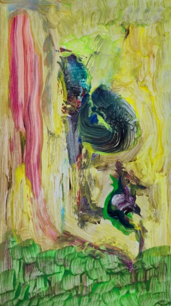 Schilderij getiteld "Mini monumental abs…" door Milto Sideris, Origineel Kunstwerk, Acryl
