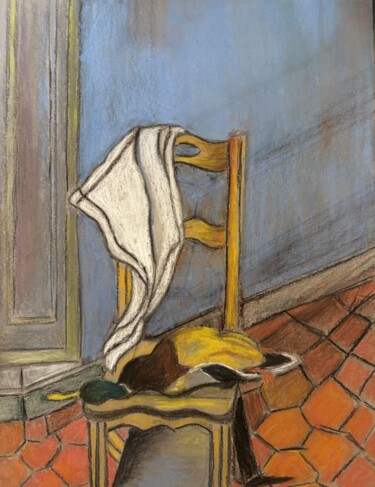 Disegno intitolato "Image 12" da Louisa Mebarki, Opera d'arte originale, Matite colorate