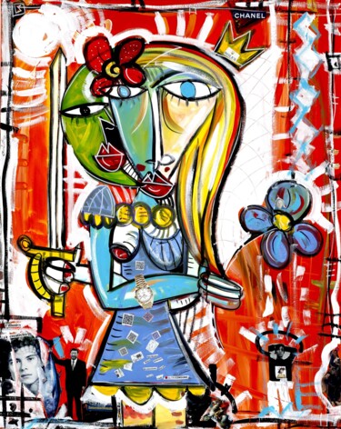 Peinture intitulée "CHANEL" par Alessandro Siviglia, Œuvre d'art originale, Acrylique Monté sur Châssis en bois
