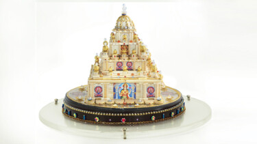 Laxmi Narayan Temple (Wonder Matches & Miracle Beads) Design titled "Laxmi Narayan Templ…" by Anatolii Zhamoido, Original Artwork, Jewelry