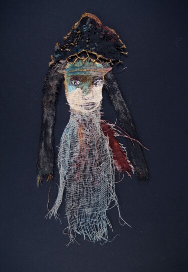 Collages getiteld "Berbère, collection…" door Véronique Attia, Origineel Kunstwerk, Stof