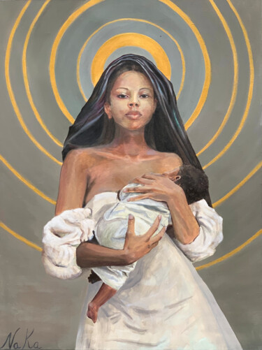 Not Maria 「Not Maria」というタイトルの絵画 Natali Kalalbによって, オリジナルのアートワーク, アクリル