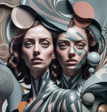 Surreal Collage #5 数字艺术 标题为“Surreal Collage #5” 由Frederic Racaud, 原创艺术品, AI生成的图像