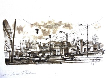 제목이 "Florida USA"인 그림 Koen De Weerdt로, 원작, 잉크