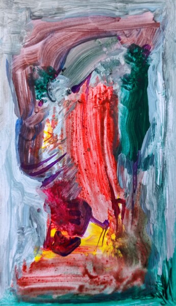Schilderij getiteld "Mini monumental abs…" door Milto Sideris, Origineel Kunstwerk, Acryl