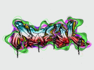 数字艺术 标题为“GraffstyleMoek1.5” 由Mick Paulat, 原创艺术品, 数字油画