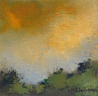 绘画 标题为“Paysage Imaginaire…” 由Bernard Des Roseaux, 原创艺术品, 油 安装在木板上