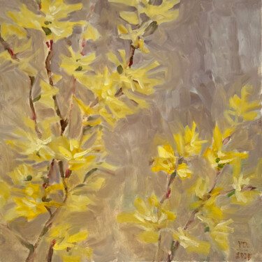 ""First Light"" başlıklı Tablo Viktoria Daneva tarafından, Orijinal sanat, Petrol Ahşap Sedye çerçevesi üzerine monte edilmiş